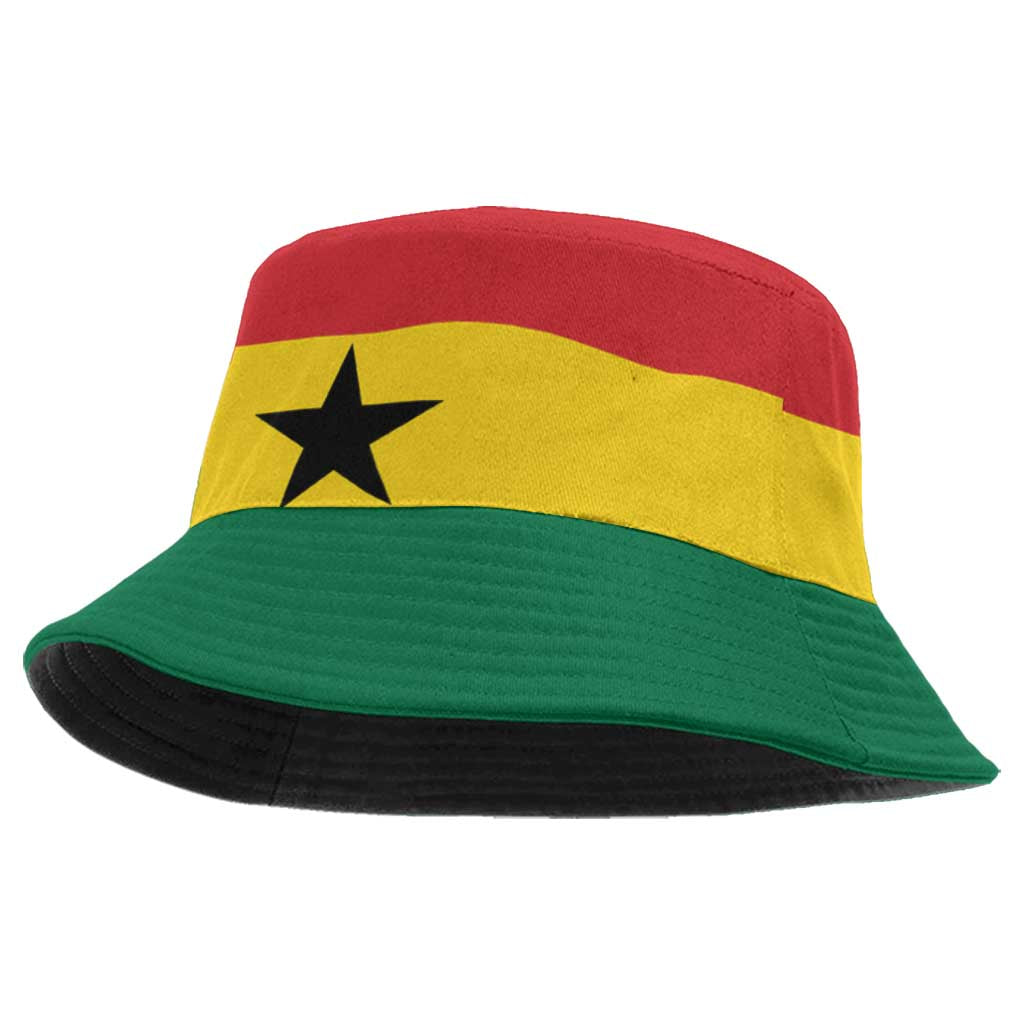 African Proud Ghana Flag Bucket Hat