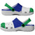 African Proud Lesotho Flag Clogs Shoes - Wonder Print Shop