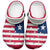African Proud Liberia Flag Clogs Shoes - Wonder Print Shop