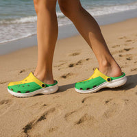 African Proud Mali Flag Clogs Shoes - Wonder Print Shop