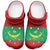African Proud Mauritania Flag Clogs Shoes - Wonder Print Shop