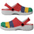 African Proud Mauritius Flag Clogs Shoes - Wonder Print Shop
