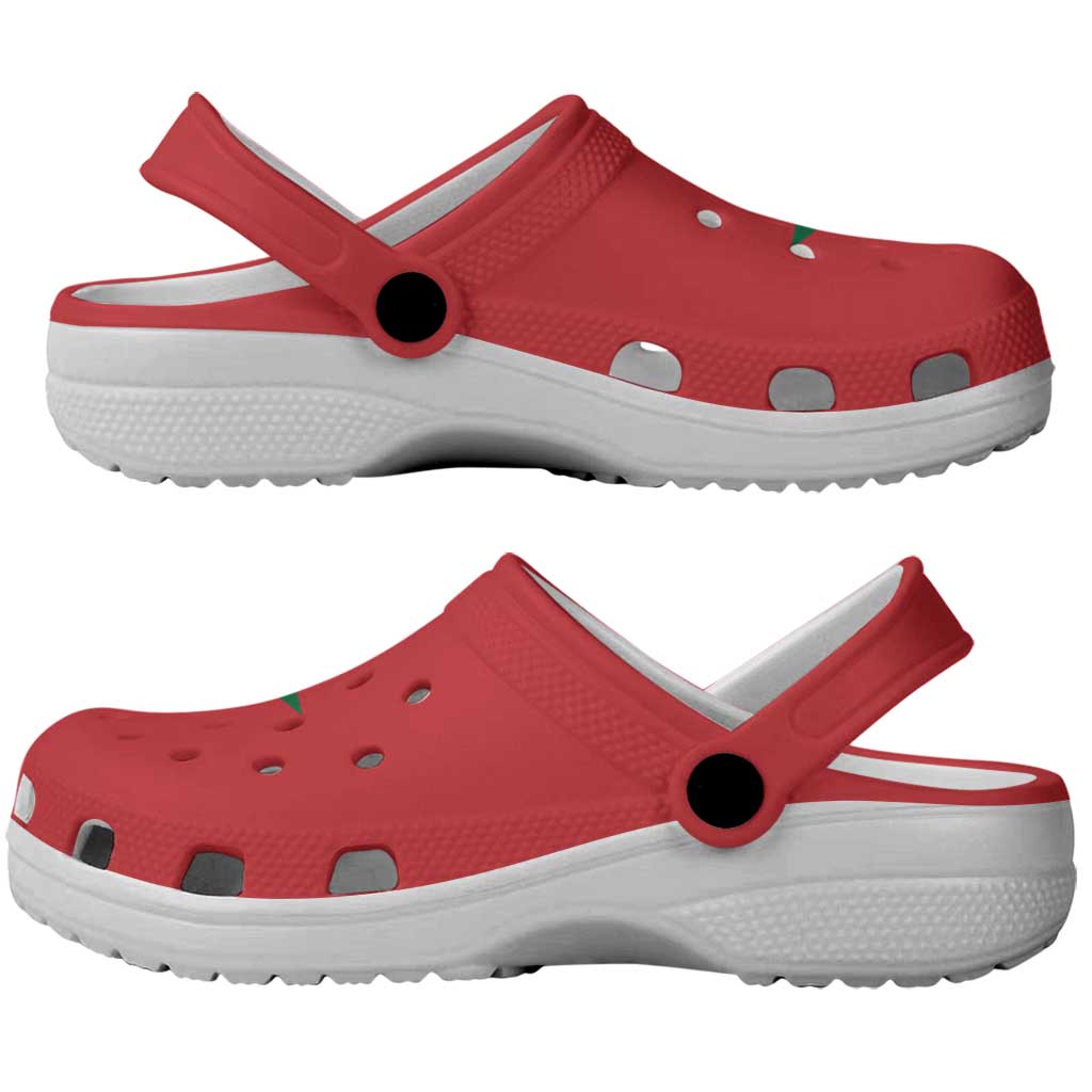 African Proud Morocco Flag Clogs Shoes - Wonder Print Shop