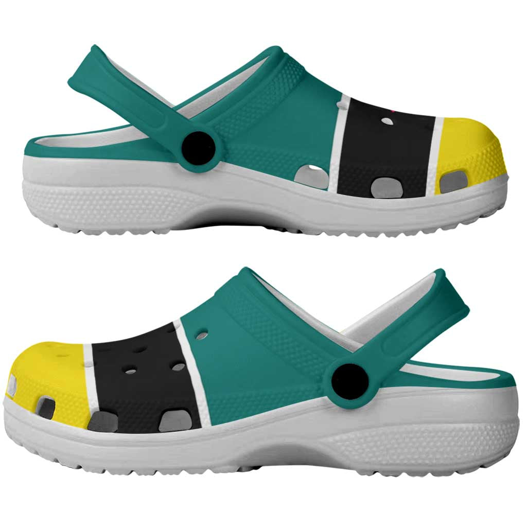 African Proud Mozambique Flag Clogs Shoes - Wonder Print Shop