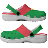 African Proud  Sao Tome and Principe Flag Clogs Shoes - Wonder Print Shop