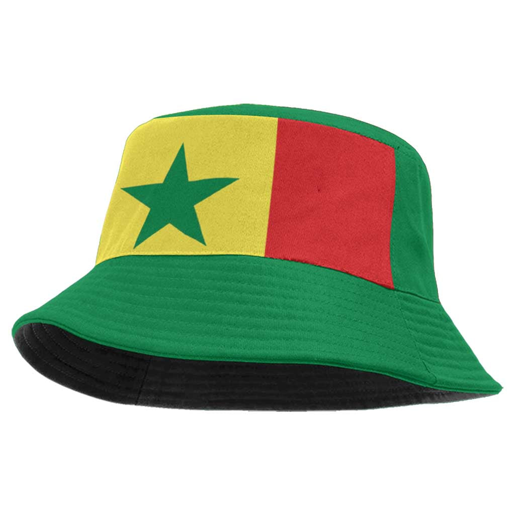 African Proud Senegal Flag Bucket Hat