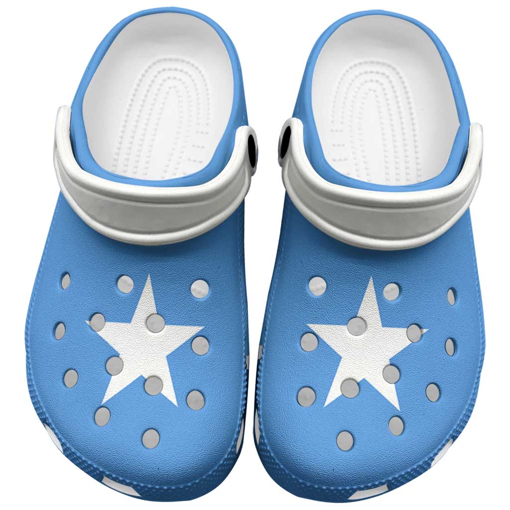 African Proud Somalia Flag Clogs Shoes - Wonder Print Shop
