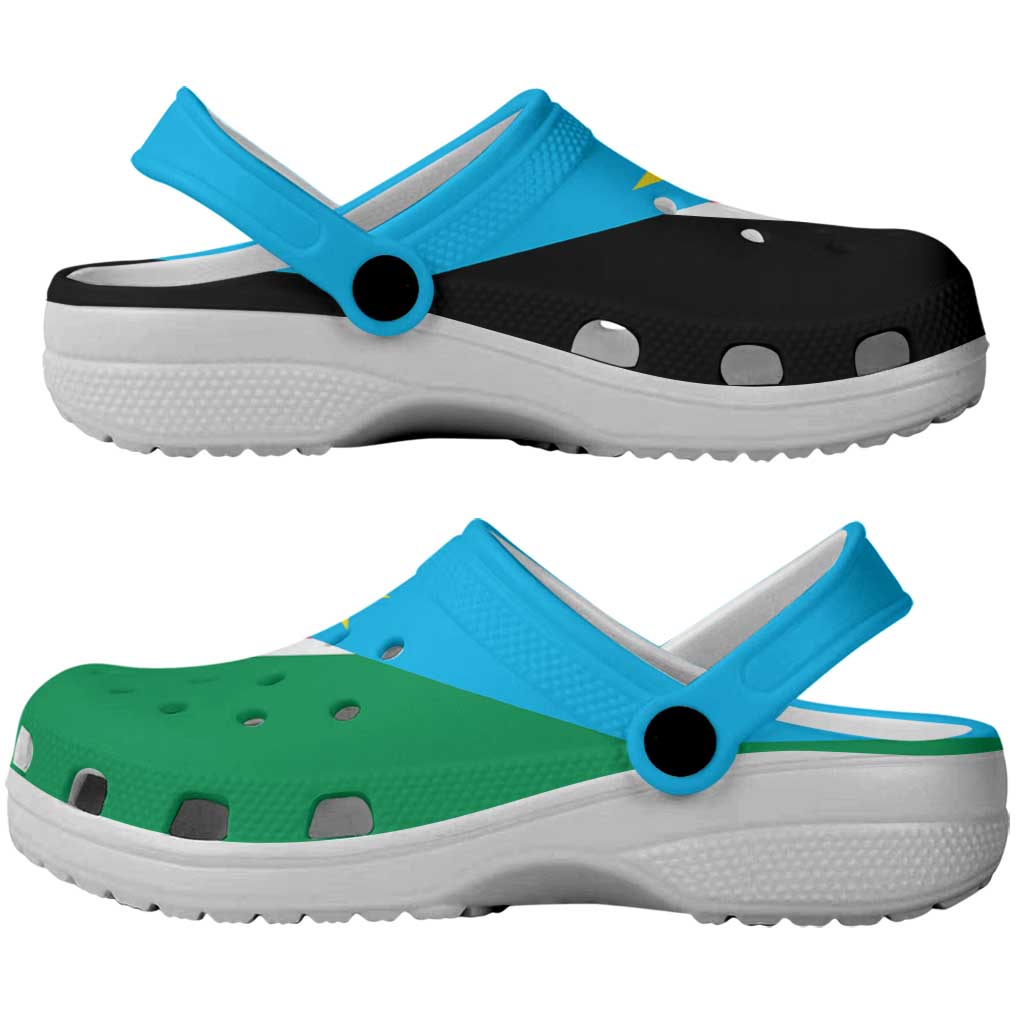 African Proud South Sudan Flag Clogs Shoes - Wonder Print Shop