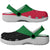 African Proud Sudan Flag Clogs Shoes - Wonder Print Shop