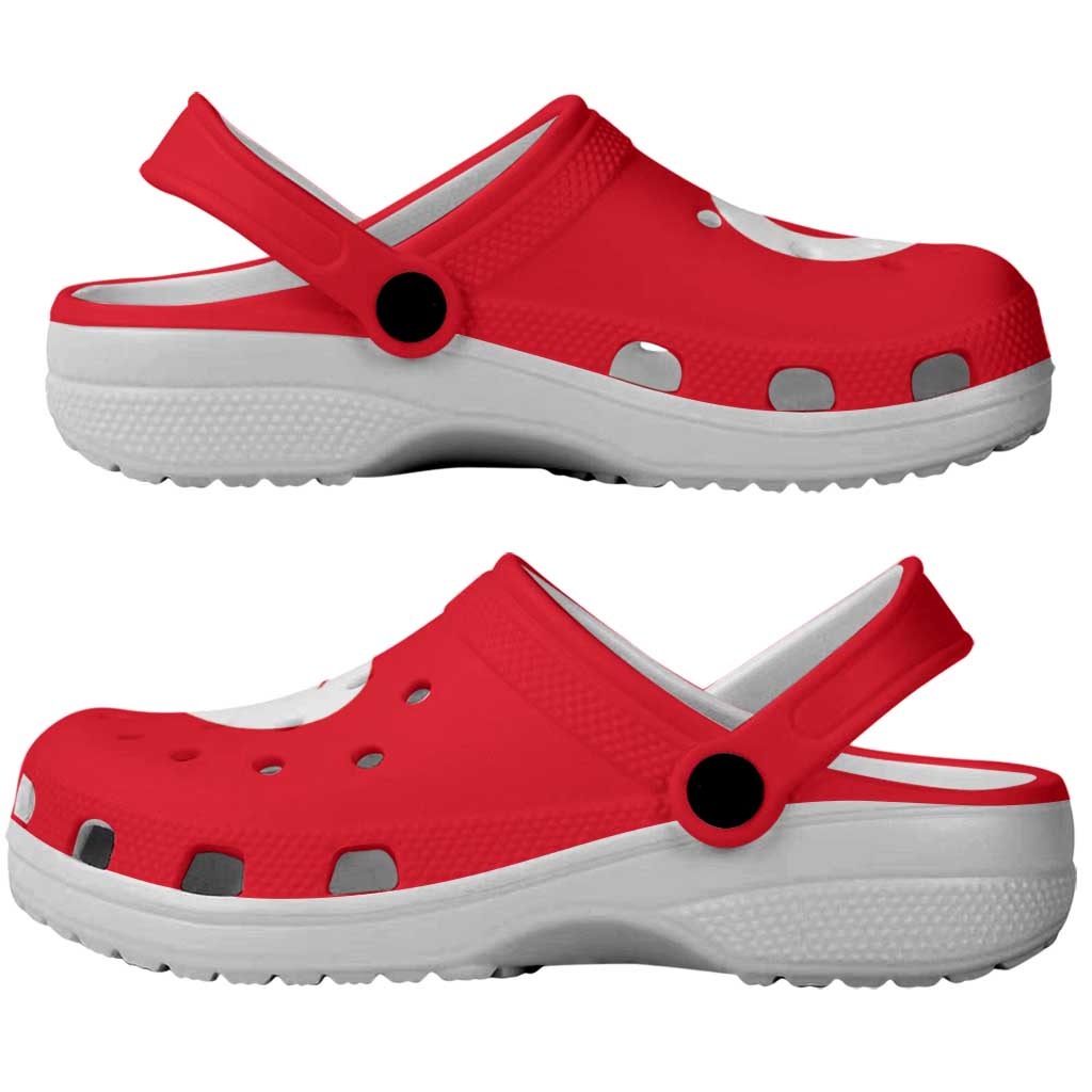 African Proud Tunisia Flag Clogs Shoes - Wonder Print Shop