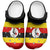 African Proud Uganda Flag Clogs Shoes - Wonder Print Shop