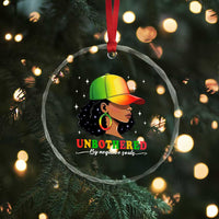 Afro African American Crystal Glass Ornament Unbothered By Negative Souls Black Sassy Queen