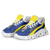 Afro Curacao 2026 Football Clunky Sneakers Go Blue Wave Grunge Curve Stylized - Wonder Print Shop