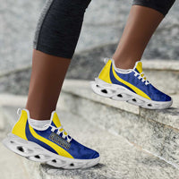 Afro Curacao 2026 Football Clunky Sneakers Go Blue Wave Grunge Curve Stylized - Wonder Print Shop