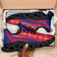 Afro Haiti 2026 Football Clunky Sneakers Les Grenadiers Veve Vodou Red Curve Stylized - Wonder Print Shop