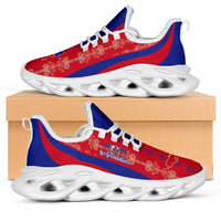 Afro Haiti 2026 Football Clunky Sneakers Les Grenadiers Veve Vodou Red Curve Stylized - Wonder Print Shop
