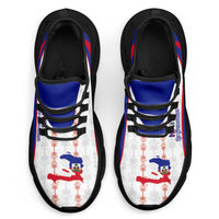 Afro Haiti 2026 Football Clunky Sneakers Les Grenadiers Veve Vodou White Curve Stylized - Wonder Print Shop