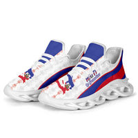 Afro Haiti 2026 Football Clunky Sneakers Les Grenadiers Veve Vodou White Curve Stylized - Wonder Print Shop