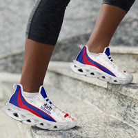 Afro Haiti 2026 Football Clunky Sneakers Les Grenadiers Veve Vodou White Curve Stylized - Wonder Print Shop