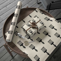 Afro Pick Comb Strong Black Power Fist Wrapping Paper Roll