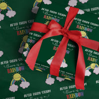 After Every Storm There Is A Rainbow Wrapping Paper Roll Sentimental Pregnancy Announcement