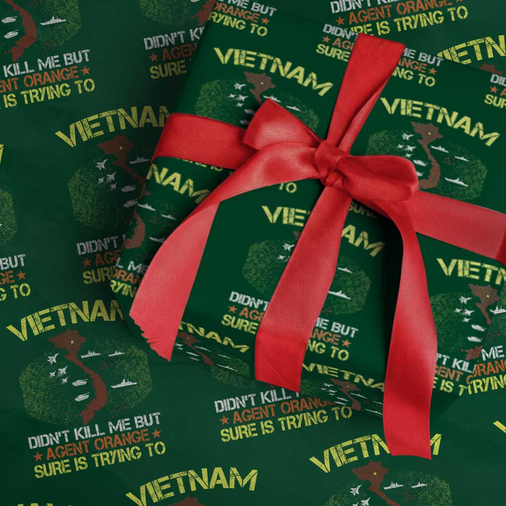 Agent Orange Dioxin Wrapping Paper Roll Vietnam Veteran Vet Gifts - Wonder Print Shop