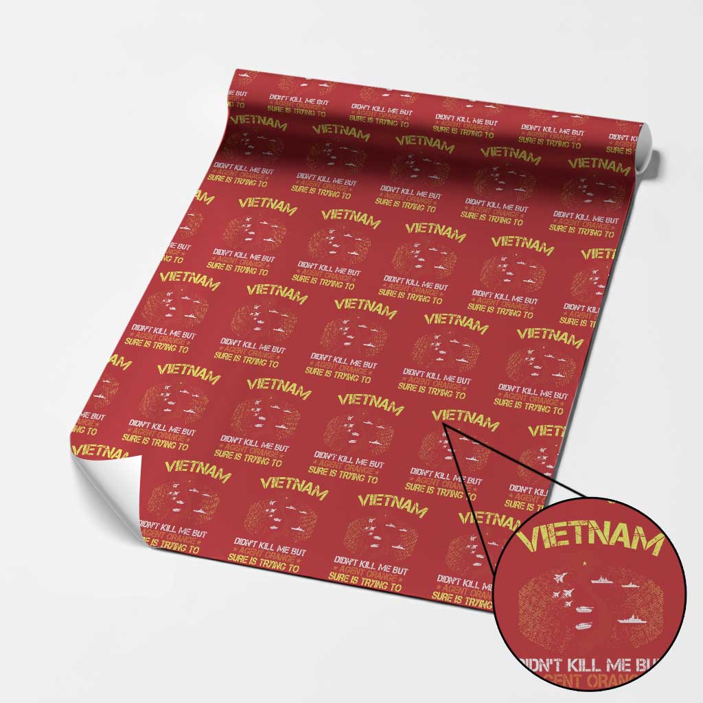 Agent Orange Dioxin Wrapping Paper Roll Vietnam Veteran Vet Gifts - Wonder Print Shop