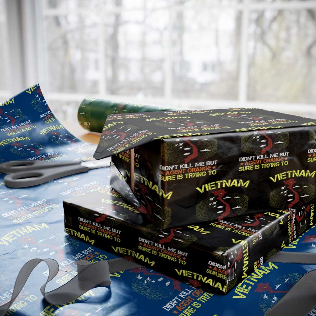 Agent Orange Dioxin Wrapping Paper Roll Vietnam Veteran Vet Gifts - Wonder Print Shop