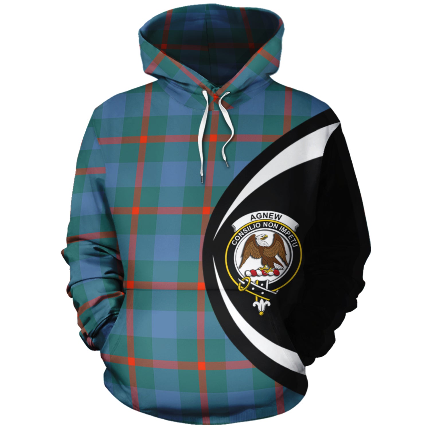 scottish-agnew-ancient-clan-crest-circle-style-tartan-hoodie