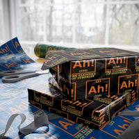 Ah The Element Of Surprise Wrapping Paper Roll Chemistry Science Humor Retro Periodic Table