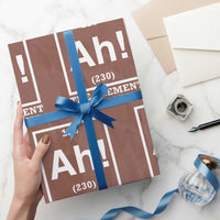 Ah The Element Of Surprise Wrapping Paper Roll Funny Chemistry Science Pun