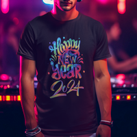Happy New Year 2024 Tie Dye Lucky Years T Shirt - Wonder Print Shop