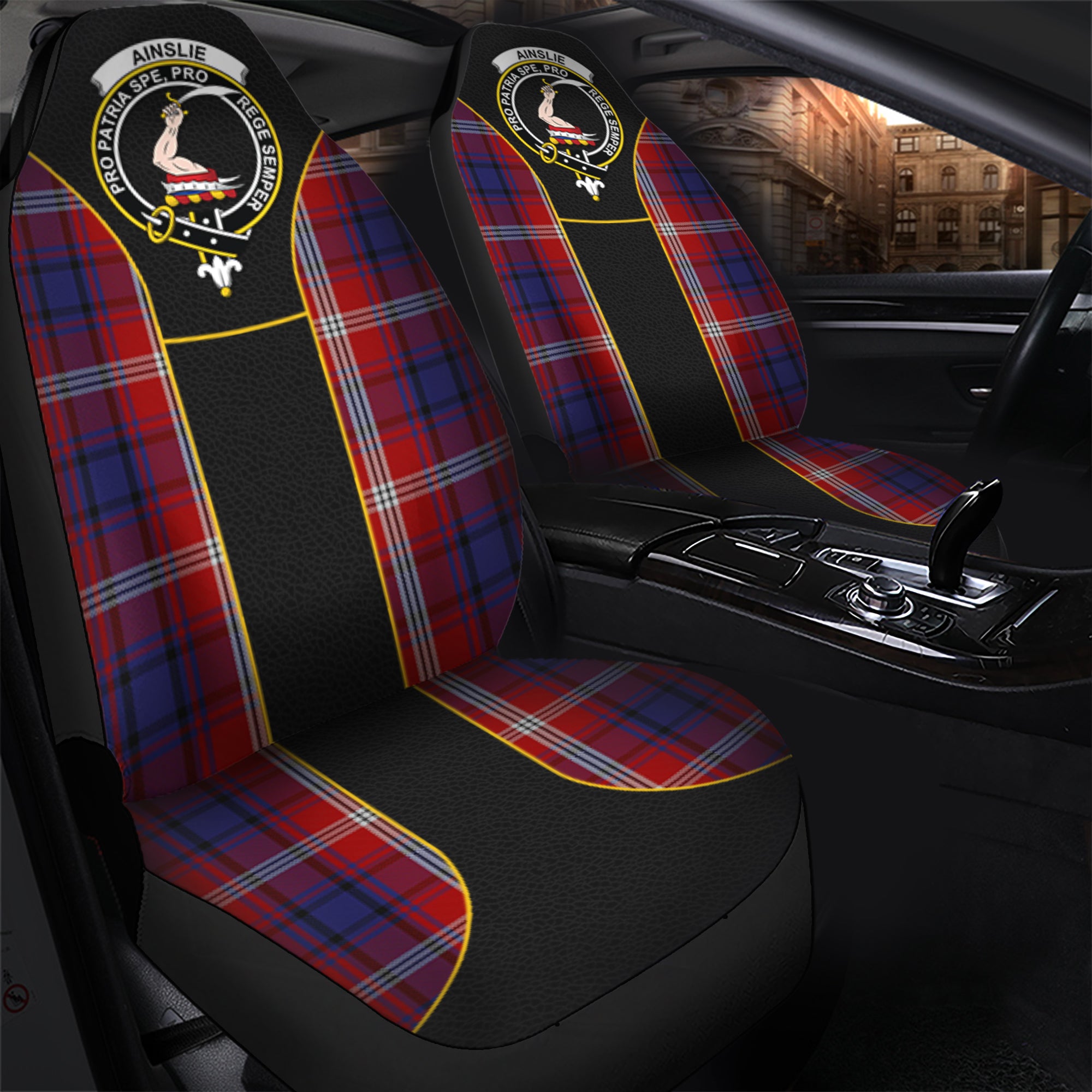 scottish-ainslie-tartan-crest-car-seat-cover-special-style