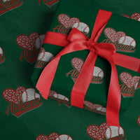Alabama Fan Wrapping Paper Roll AL Baseball Heart Graphic Sports Style 80s 90s