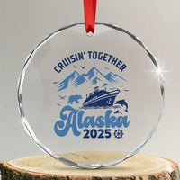 Alaska Cruise Crystal Glass Ornament Cruisin Together Matching Family Cruise 2025 TS10