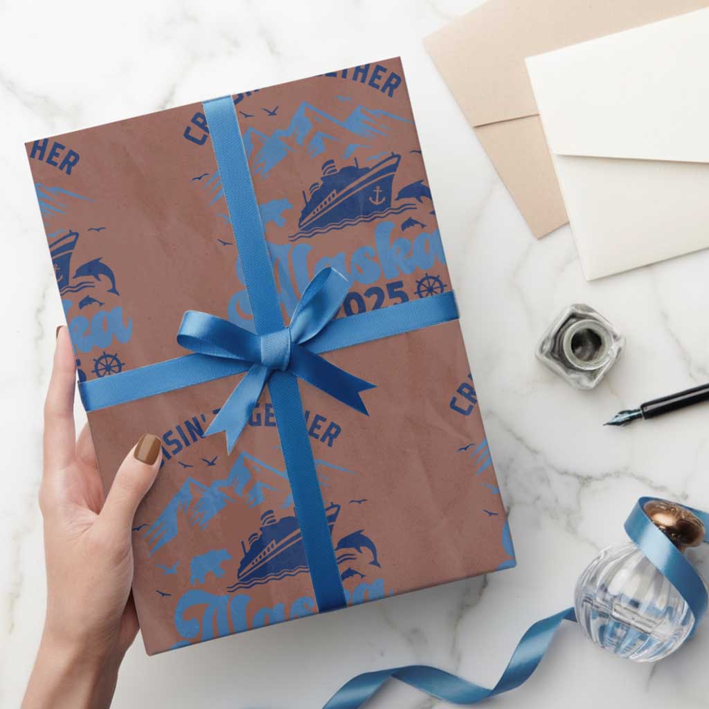 Alaska Cruise Wrapping Paper Roll Cruisin Together Matching Family Cruise 2025 - Wonder Print Shop