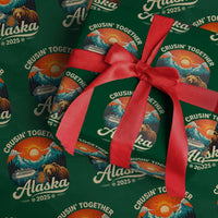 Alaska Cruise Wrapping Paper Roll Retro Alaskan Cruisin Together Matching Family Cruise - Wonder Print Shop