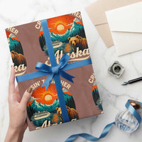 Alaska Cruise Wrapping Paper Roll Retro Alaskan Cruisin Together Matching Family Cruise - Wonder Print Shop
