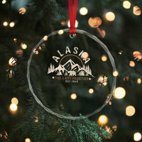 Alaska Crystal Glass Ornament Vintage Bear The Last Frontier Souvenir - Wonder Print Shop
