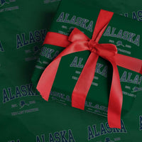 Alaska Wrapping Paper Roll Vintage Sports Design The Last Frontier Souvenirs - Wonder Print Shop