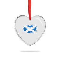 Alba Gu Brath Heart Crystal Glass Ornament Vintage Scottish Scotland Flag Saltire - Wonder Print Shop