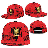 Albania Independence Day Snapback Cap Dita e Pavaresise Map Grunge Style - Wonder Print Shop