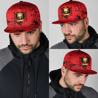 Albania Independence Day Snapback Cap Dita e Pavaresise Map Grunge Style - Wonder Print Shop