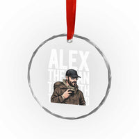 Alex Pretti Crystal Glass Ornament Alex The Man The Myth The Legend Vintage Gift