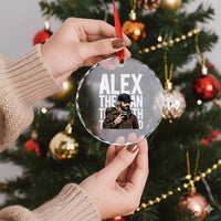 Alex Pretti Crystal Glass Ornament Alex The Man The Myth The Legend Vintage Gift