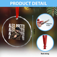 Alex Pretti Crystal Glass Ornament Minneapolis Hero Nurse Community Support Gift