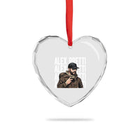 Alex Pretti Heart Crystal Glass Ornament Minneapolis Hero Nurse Community Support Gift