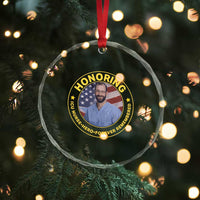 Alex Pretti Memorial Healthcare Hero Crystal Glass Ornament Minneapolis Support Gift