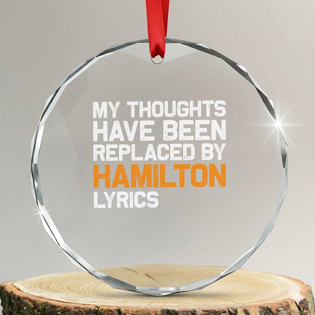 Alexander Hamilton Crystal Glass Ornament American Musical Gift TS10