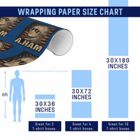 Alexander Hamilton Wrapping Paper Roll Vintage American Flag - Wonder Print Shop